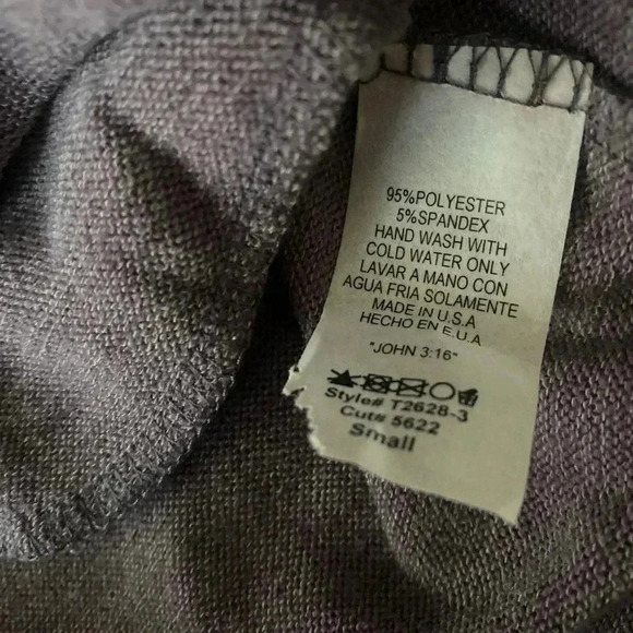 🆕Jardin By Macris Purple Bean Stripe Raglan Side Pockets Tunic S🆕 - Picture 7 of 7